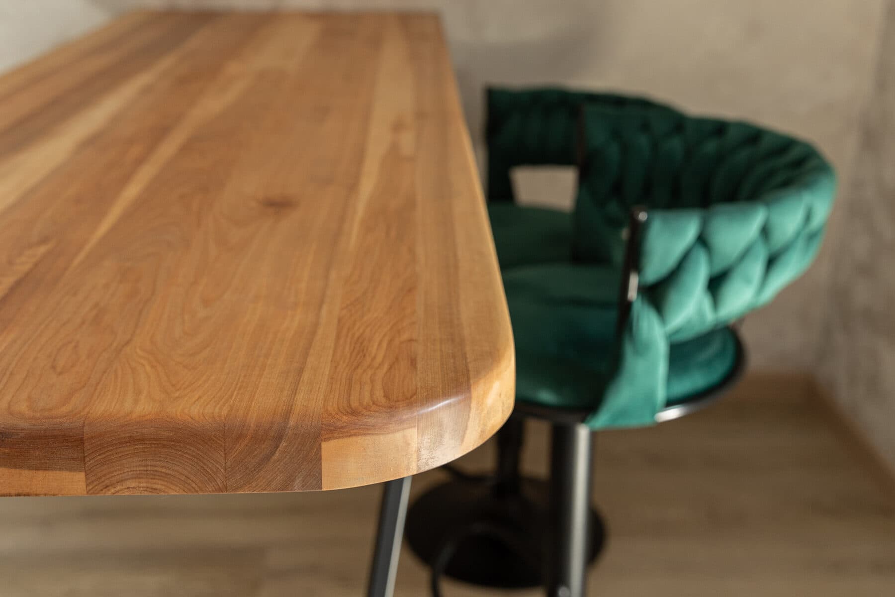 Birch solid-lamella boards — oil-finished furniture panels — image 1