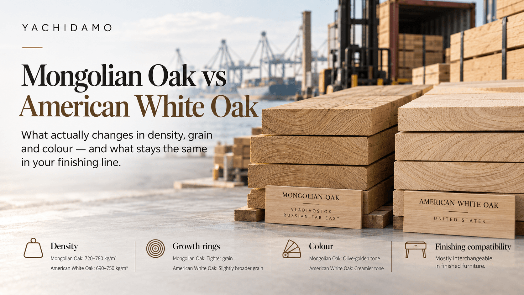 Mongolian oak vs American white oak: what's actually different?